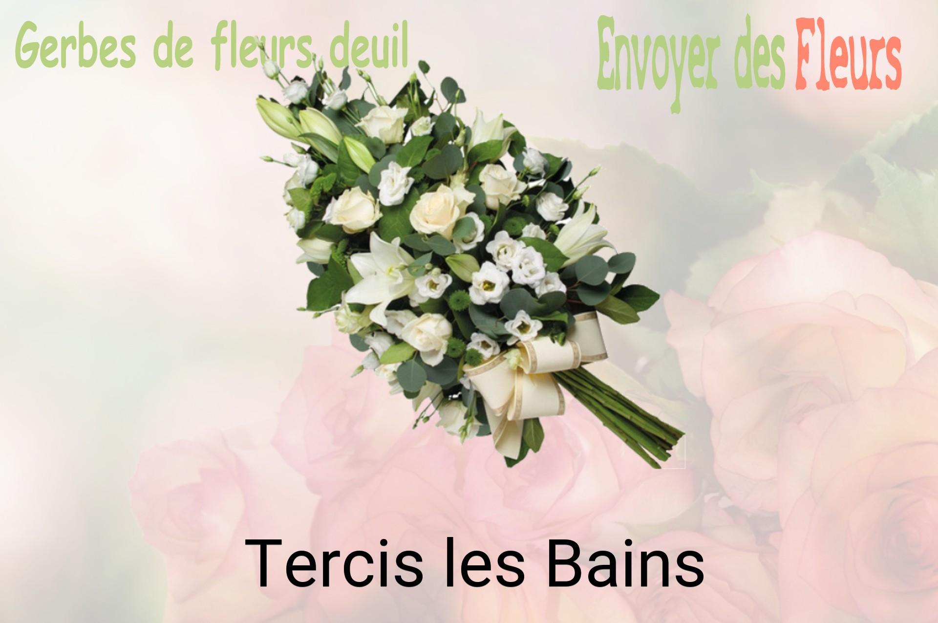 Gerbe de fleurs de deuil livrée à Tercis-les-Bains